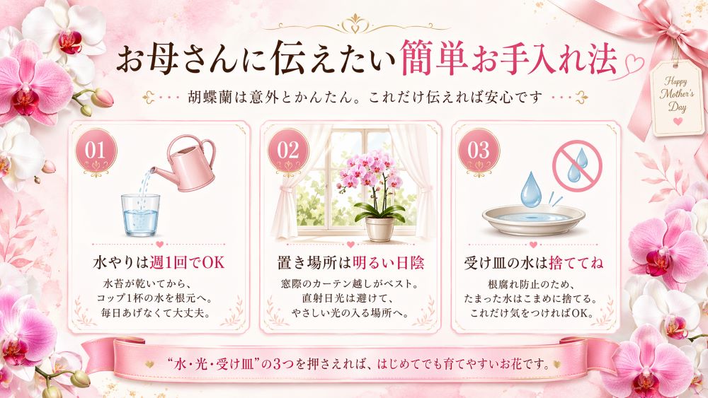 お母さんに伝えたい簡単お手入れ法