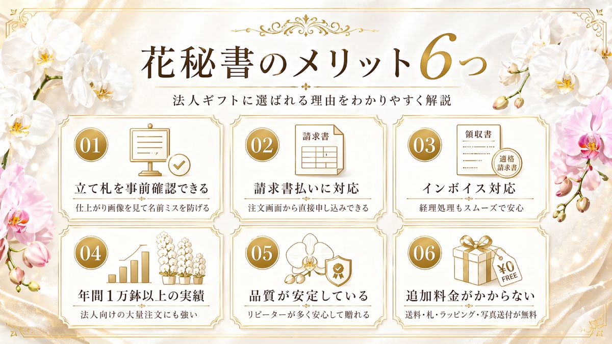 花秘書のメリット6つ