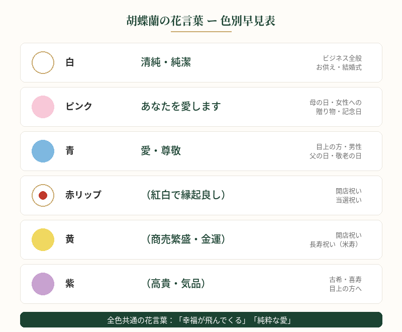 胡蝶蘭の花言葉一覧