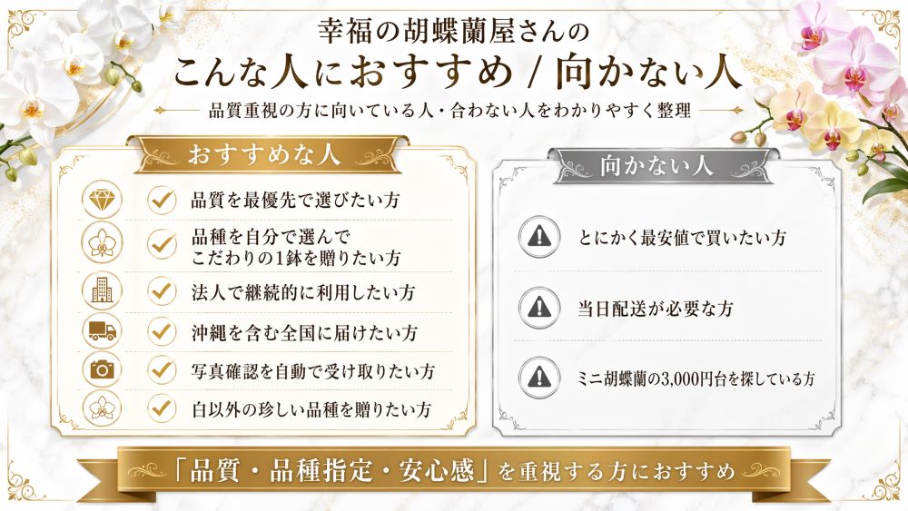 こんな人におすすめ / 向かない人